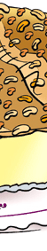 line and gradated color illustration for la madeleine bakery