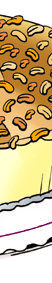 line and gradated color illustration for la madeleine bakery